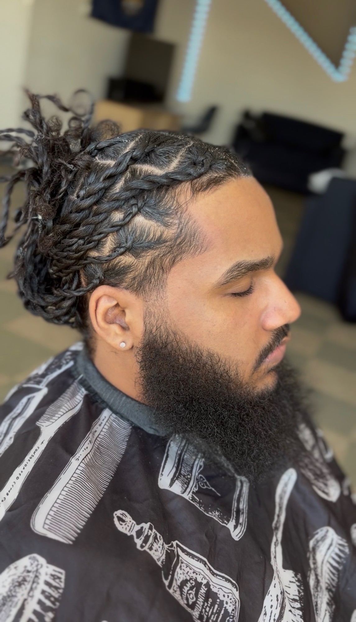 Freeform locs with a fade